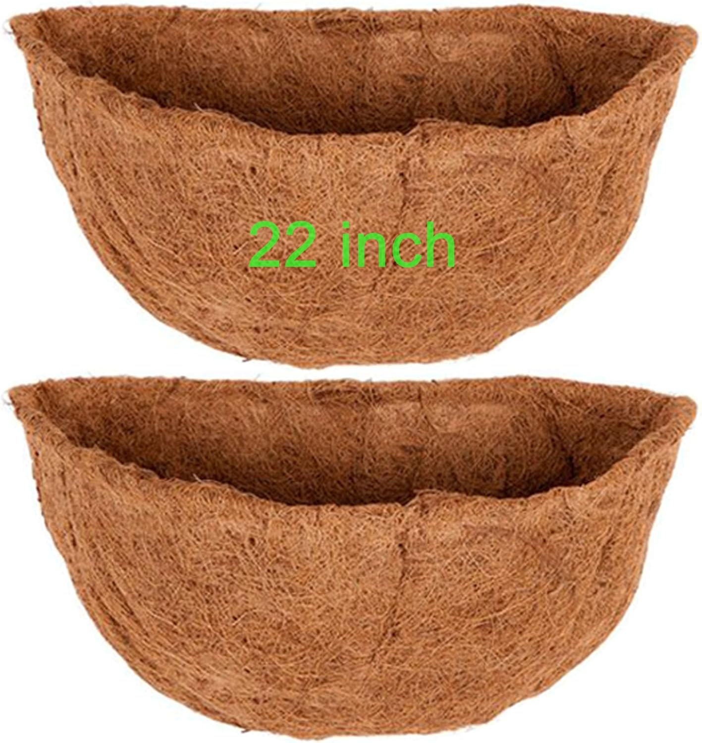 Coconut Liners for Planters Half Round - 22 Inch Replacement