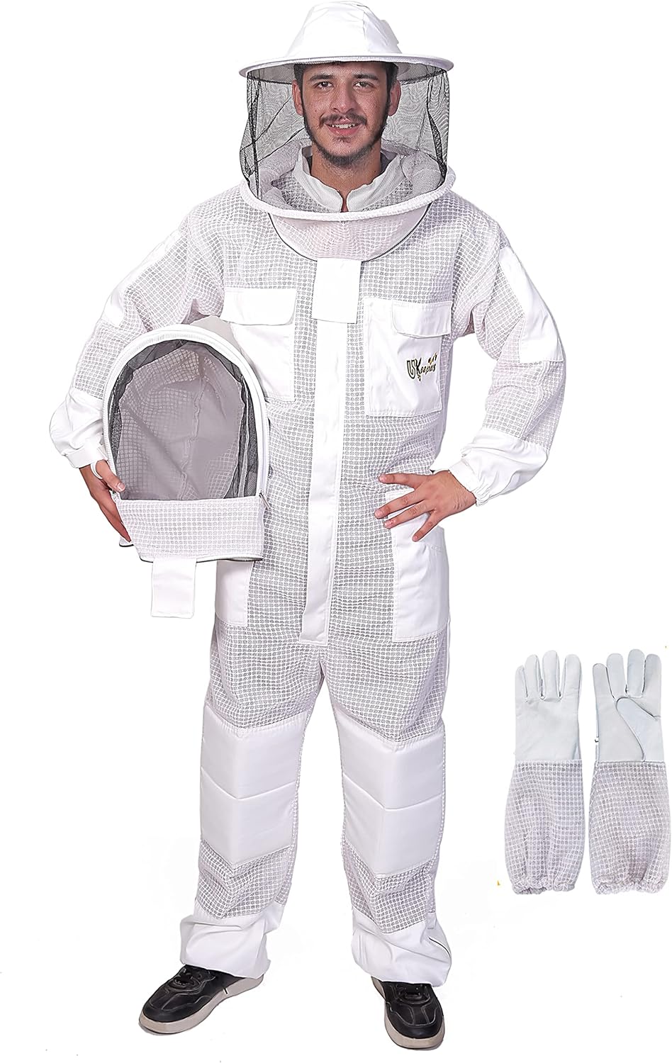 3-Layer Ultra Ventilated Bee Suit for Men & Women - Premium Protection