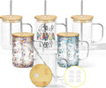 16oz Snow Globe Cups with Handle - 6 Pack Sublimation Tumblers
