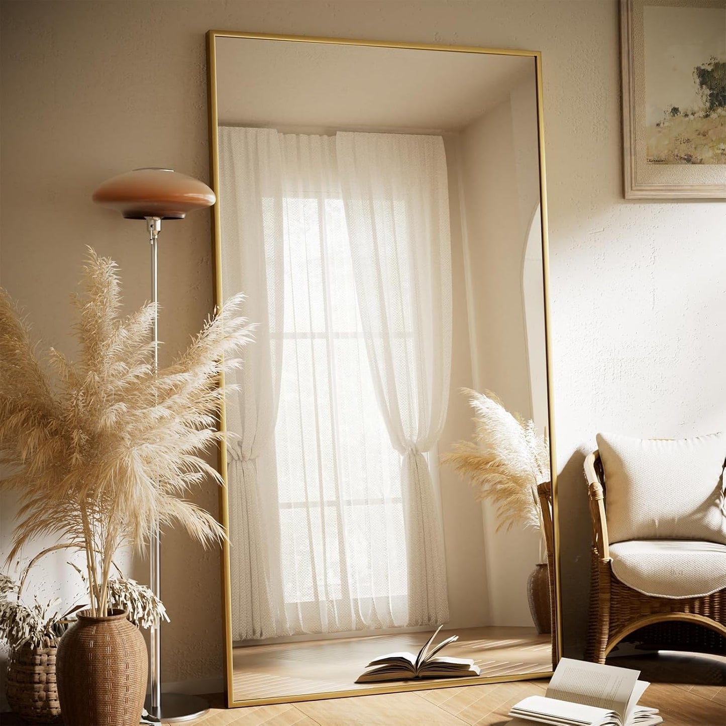 Large Full Length Mirror 78in x 35in - Shatterproof Floor Mirror