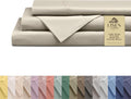 100% Cotton Percale Sheets Full Size Light Taupe - Crisp Hotel Feel