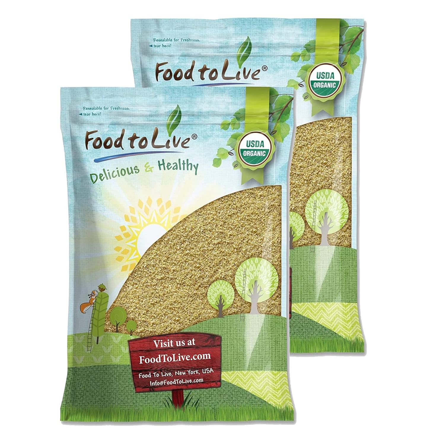 Organic Bulgur Wheat - Non-GMO Whole Grain for Quick Meals