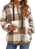ReachMe Womens Oversized Sherpa Pullover Hoodie - Cozy (Style KK9B)