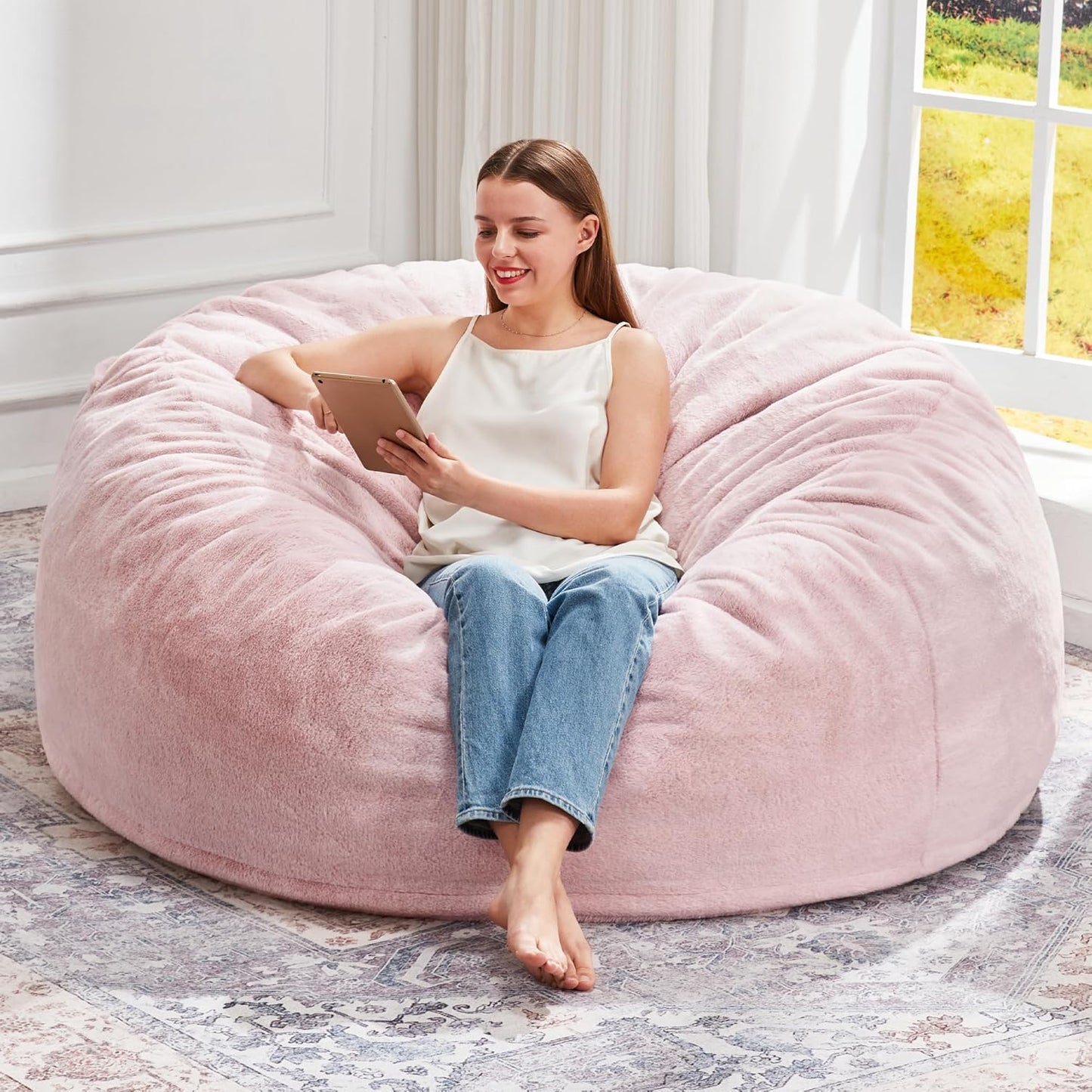 Giant Bean Bag Chair with Memory Foam for Ultimate Comfort