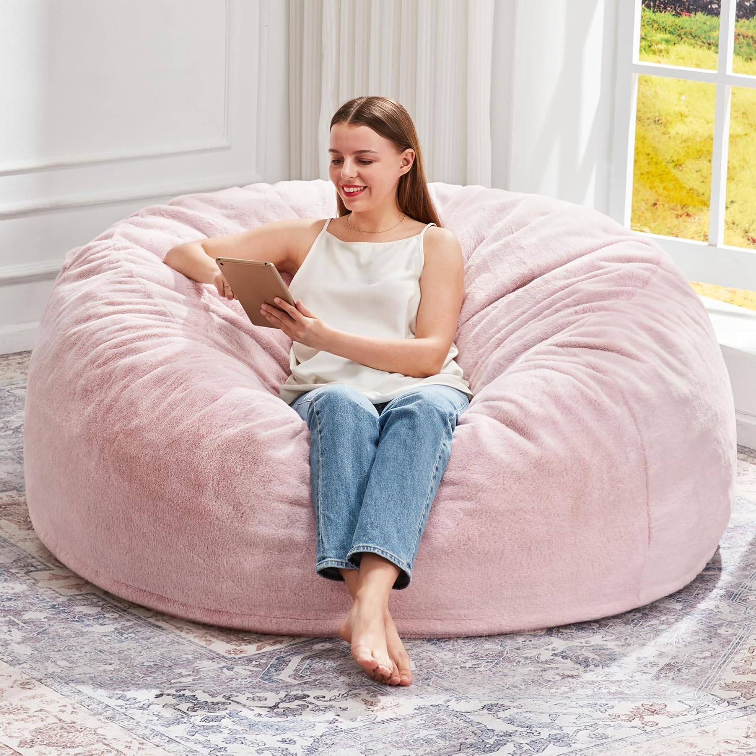 Giant Bean Bag Chair with Memory Foam for Ultimate Comfort
