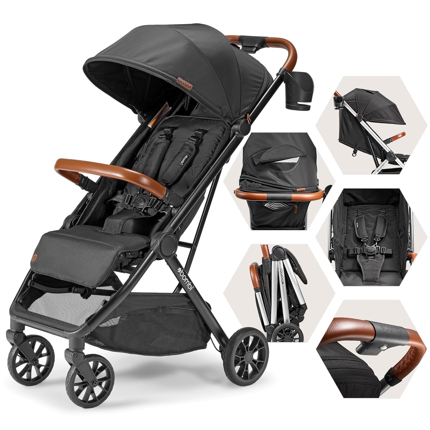 Bombi Bebee V2 Lightweight Baby Stroller with Premium Features