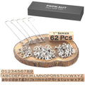 62Pcs 1in Number & Letters Wood Branding Iron Set - Versatile DIY Tool