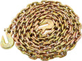 5/16 in x 12 ft Transport Binder Chain G80 with Grab Hooks - 4900 lb