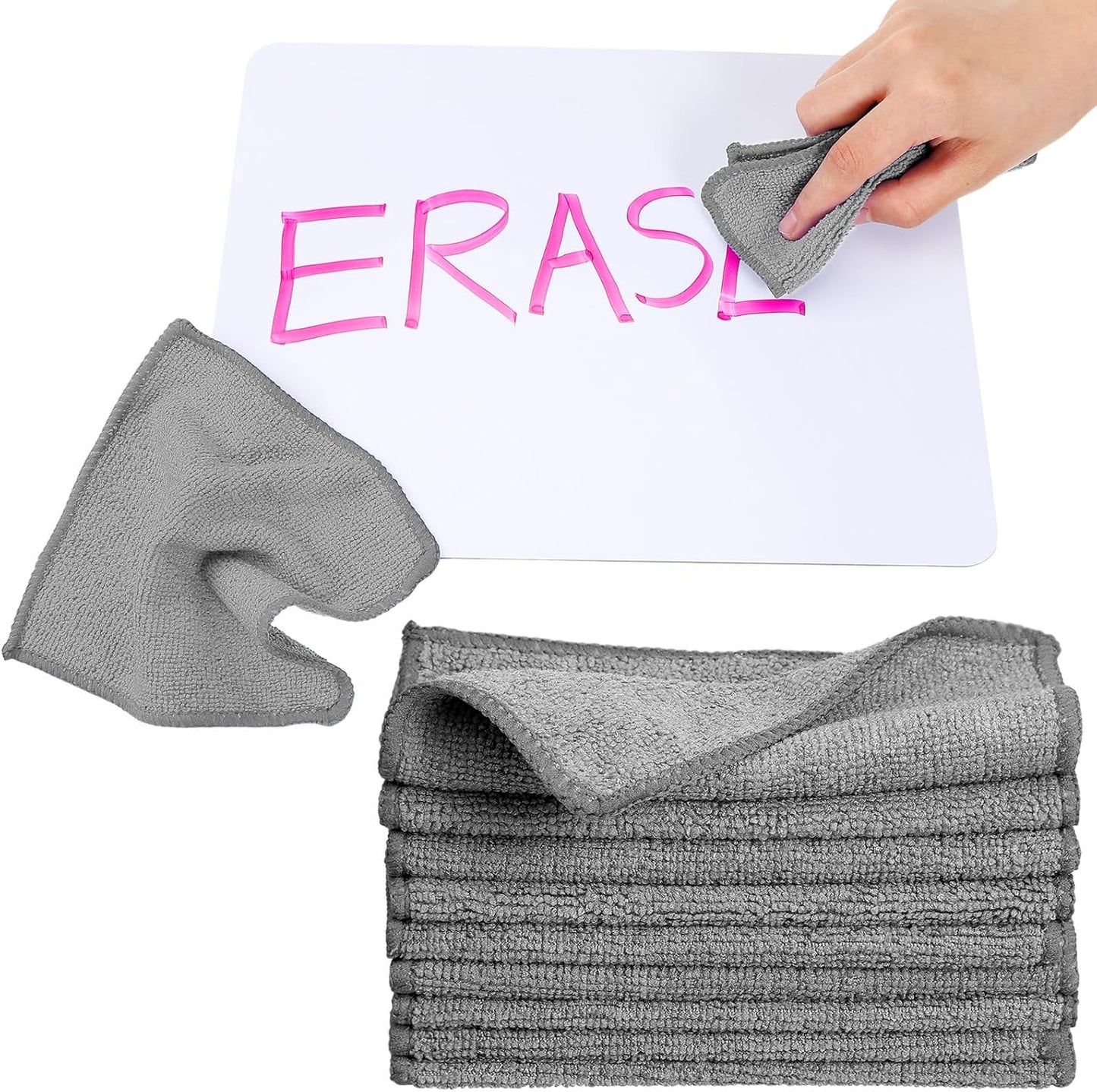 Tanlade 6x6 Microfiber Cleaning Cloths - 30 Pcs Gray Set