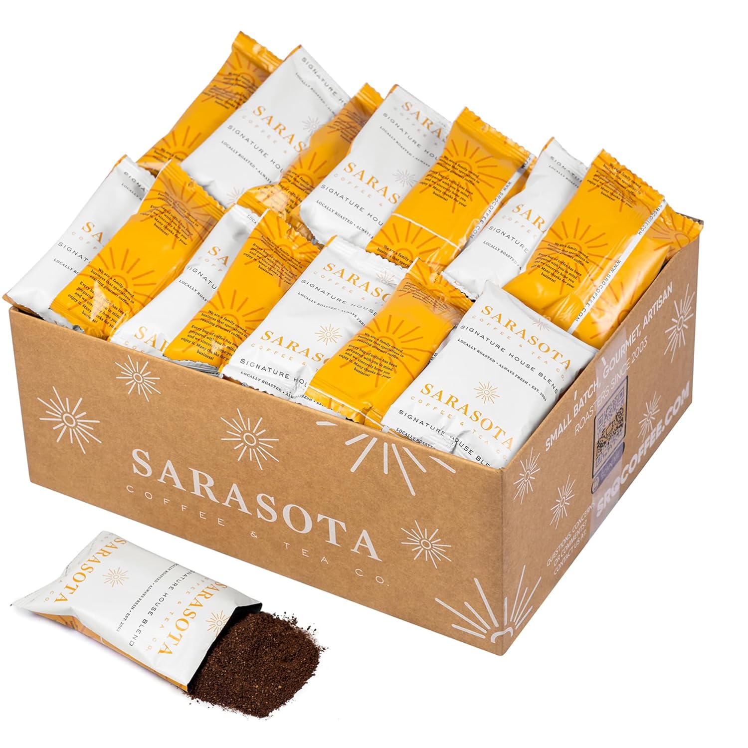Sarasota Coffee Ground Packets for Gourmet Breakfast Blend