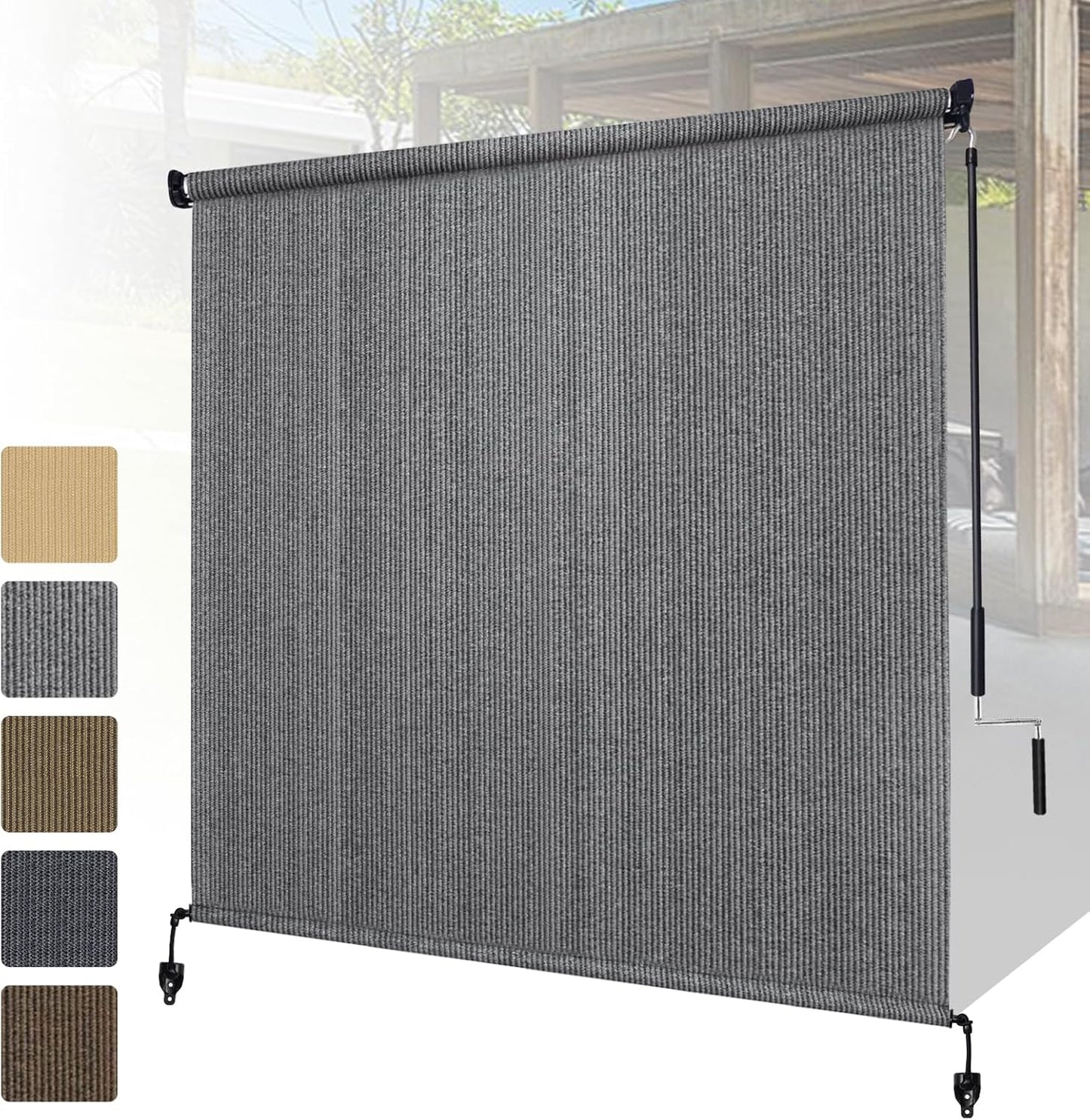 Shade&Beyond Outdoor Roller Shades for Patios and Balconies