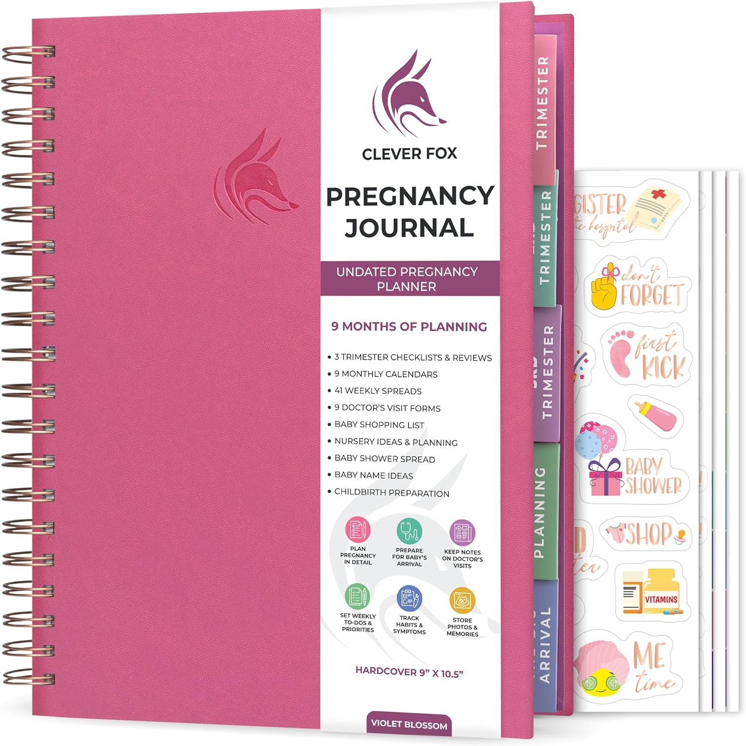 Clever Fox Pregnancy Journal & Memory Book for Expecting Moms