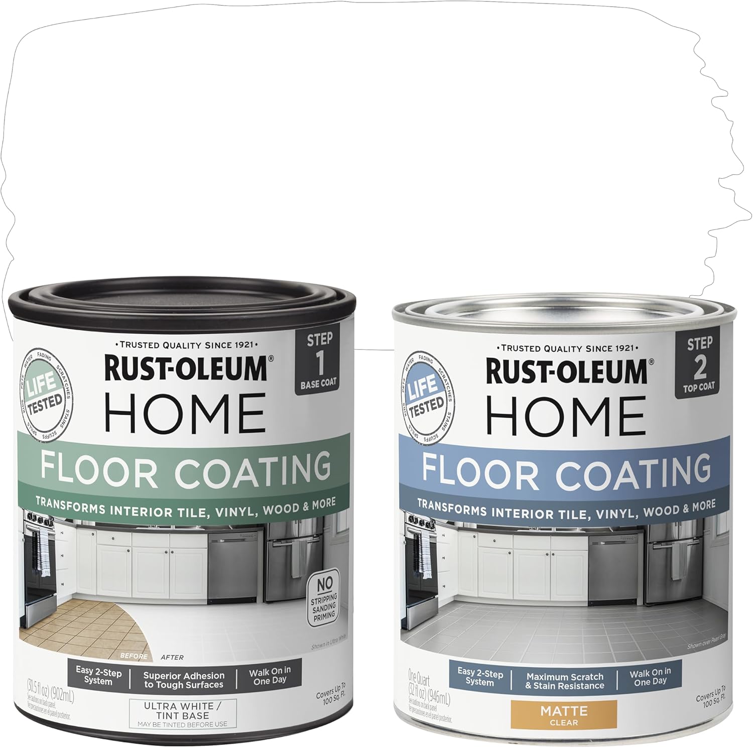Rust-Oleum Home Interior Floor Coating Kit for Easy Updates