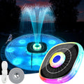 Solar Fountains with Lights 2025 Upgrade - Long-Run Birdbath Fountain