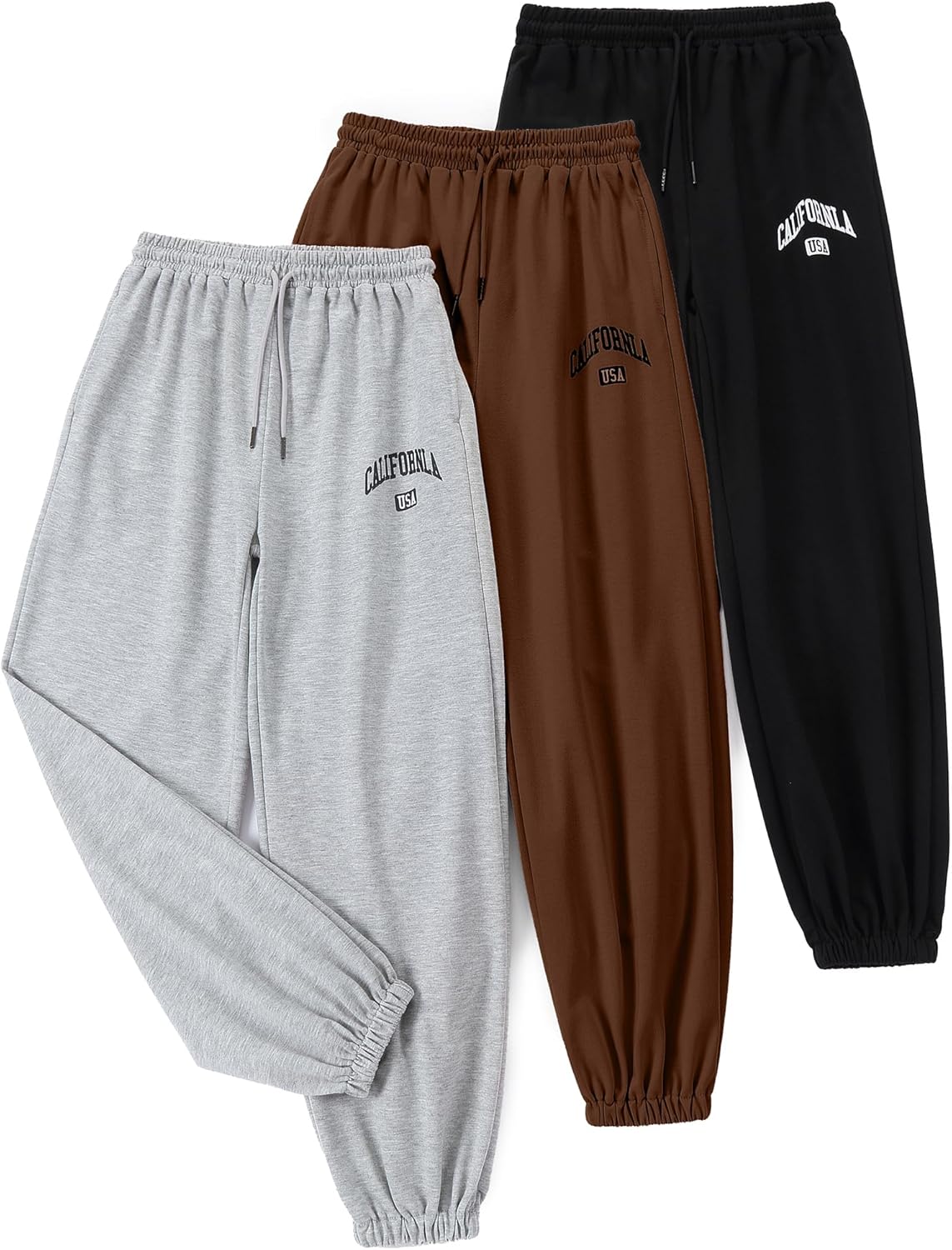 EXARUS Girls Sweatpants Joggers with Pockets for Tween Style