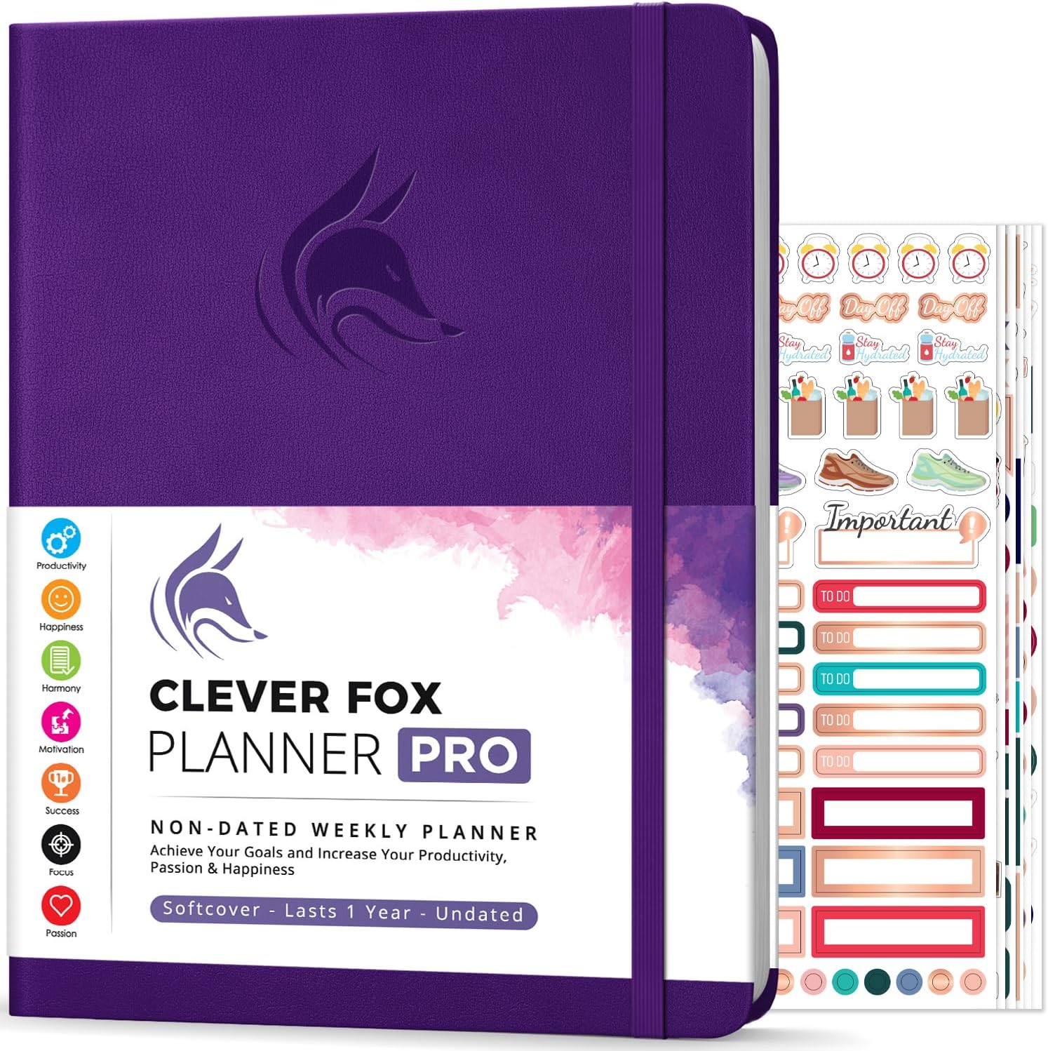 Clever Fox Planner PRO for Weekly & Monthly Goal Setting