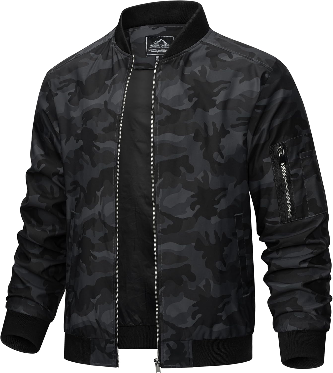 TACVASEN Men's Lightweight Bomber Jacket for Spring and Fall