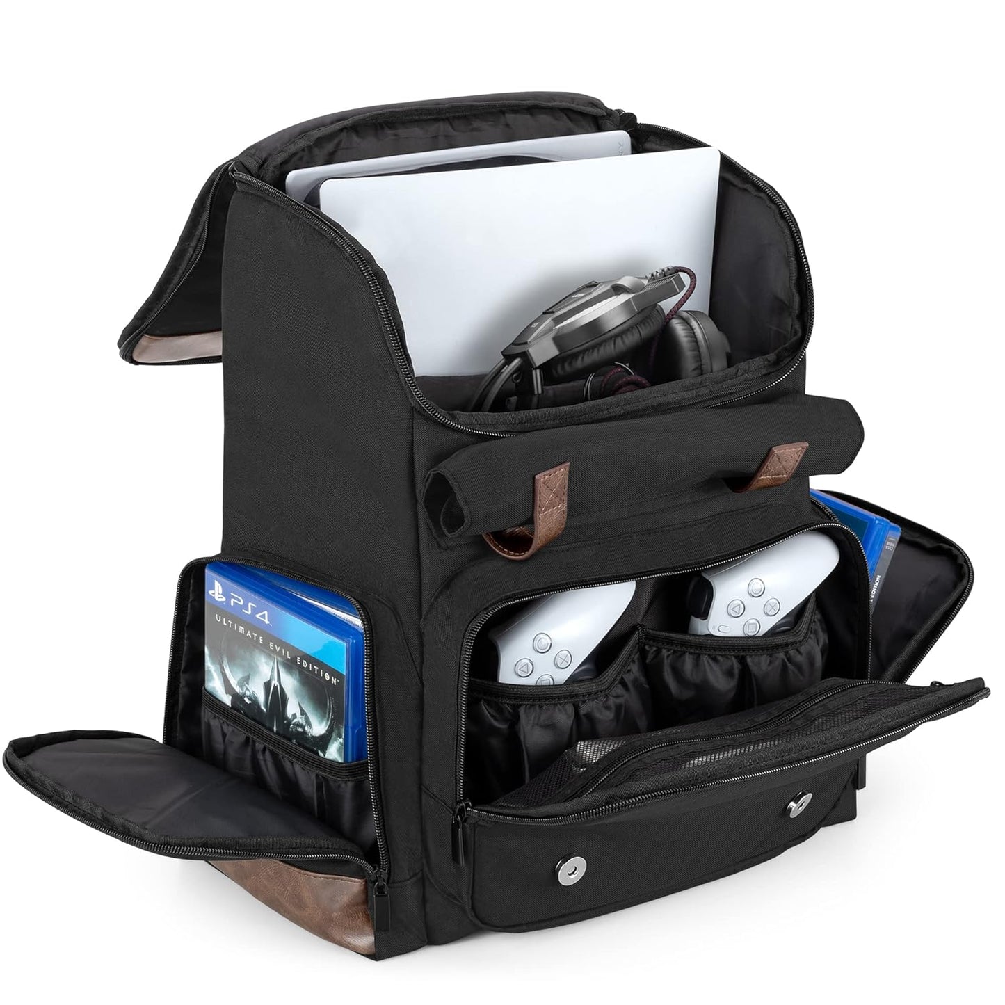 LoDrid Game Backpack for PS5, PS4, Xbox One - Large Capacity