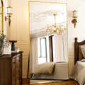 38 x 77 in Full Length Rectangular Mirror - Large Gold Floor Mirror