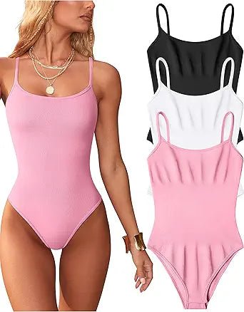 OQQ Women's 3 Piece Bodysuits for Stylish Comfort and Fit