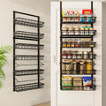 Over The Door Pantry Organizer 6-Tier Adjustable Hanging Baskets