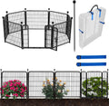 ADAVIN Garden Fence Panels 36 in High - Low Threshold Gate for Pets
