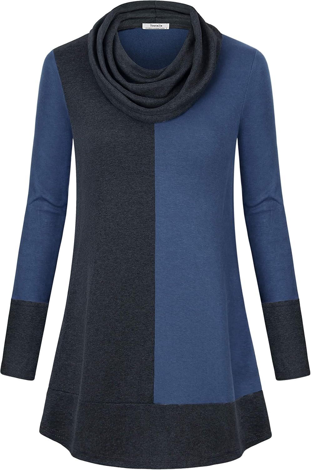 Youtalia Women's Color Block Hoodie Sweatshirt for Chic Style