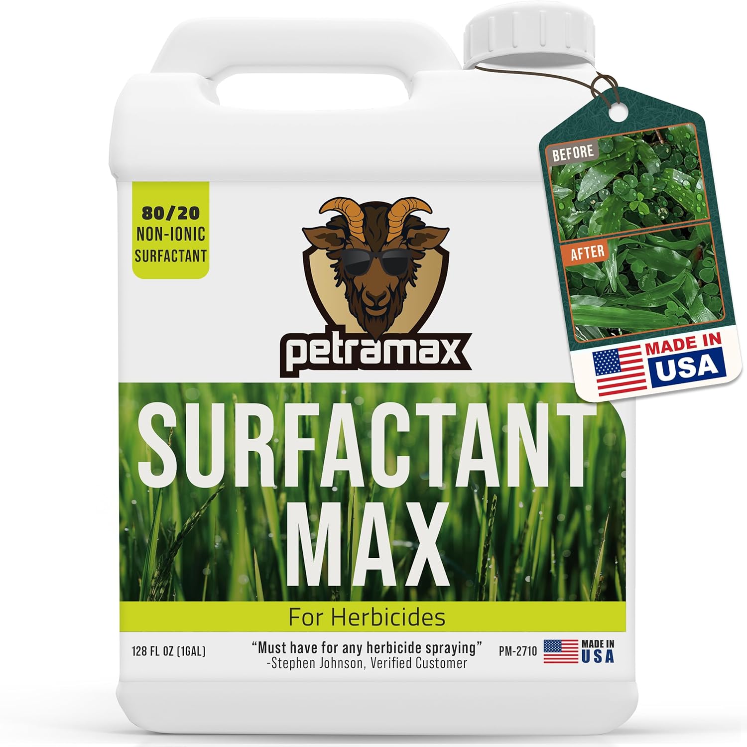 PetraMax Sprayer's Surfactant for Herbicides - 1 Gallon Solution