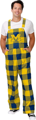 FOCO mens NCAA College Team Logo Bib Overalls - Game Day Fit