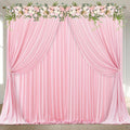 16x10FT Baby Pink Backdrop Curtains for Wedding Parties - Wrinkle Free