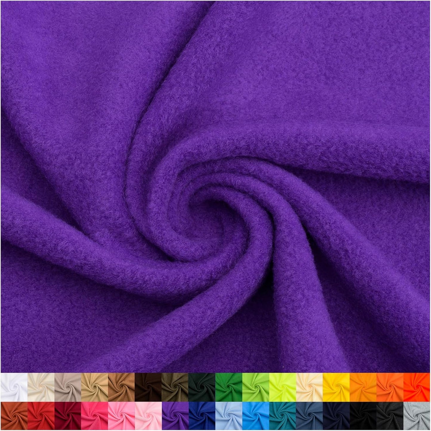 Purple Solid Fleece Fabric 15 Yards Bolt for Sewing Projects