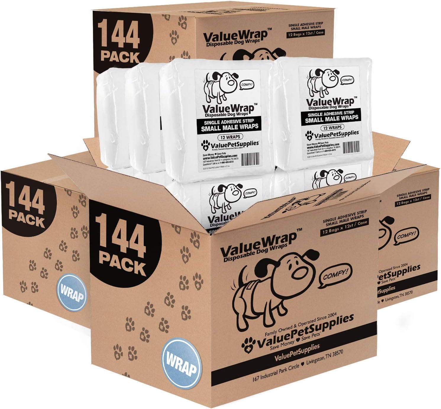 Male Wraps for Dogs - Disposable Diapers with Leak Protection