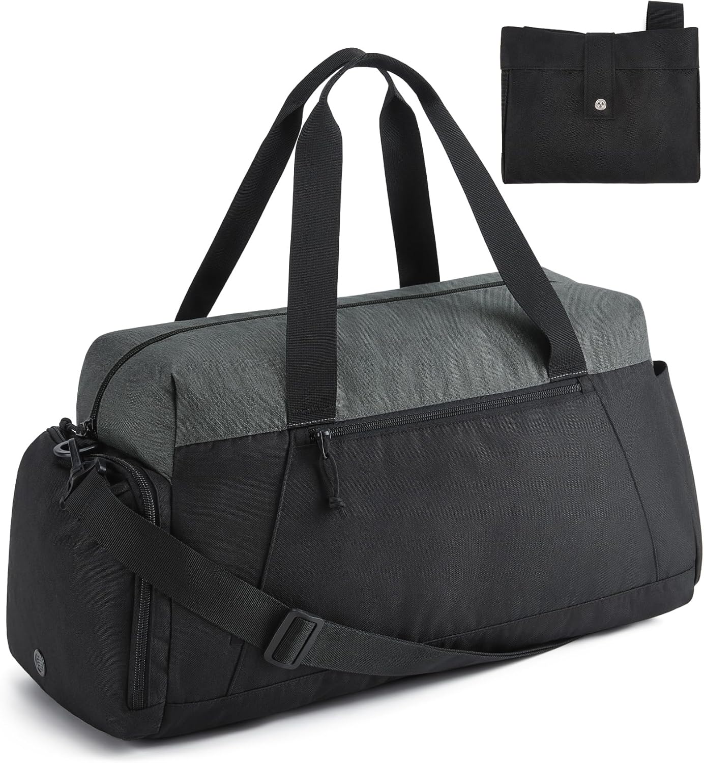 Foldable Gym Duffle with Shoe Compartment