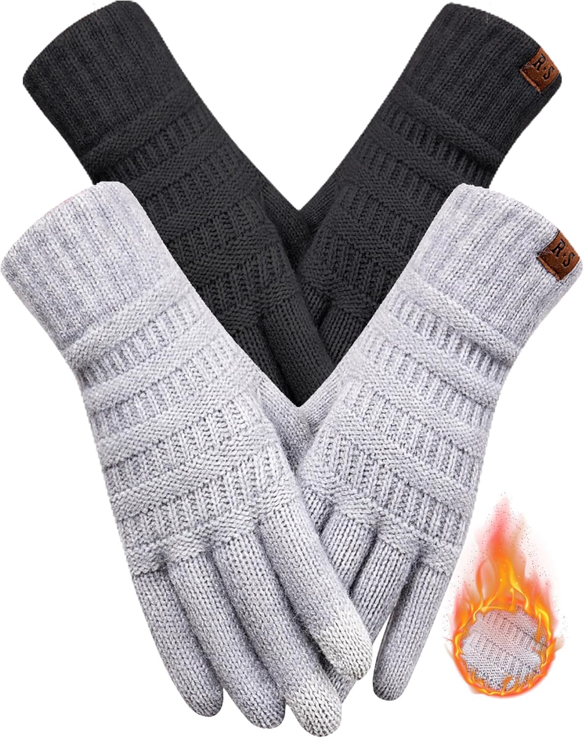 Touch Screen Winter Gloves Set - Stay Warm & Stylish!