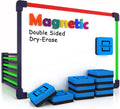 ScribbleDo 10 Pack Magnetic Dry Erase Board for Kids - Portable