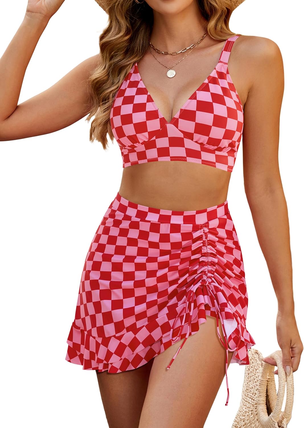 Blooming Jelly Women's High Waisted Bikini Sets for Retro Style