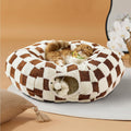 Lesure Cat Tunnel Bed for Indoor Cats - 2-in-1 Cozy Play Tunnel