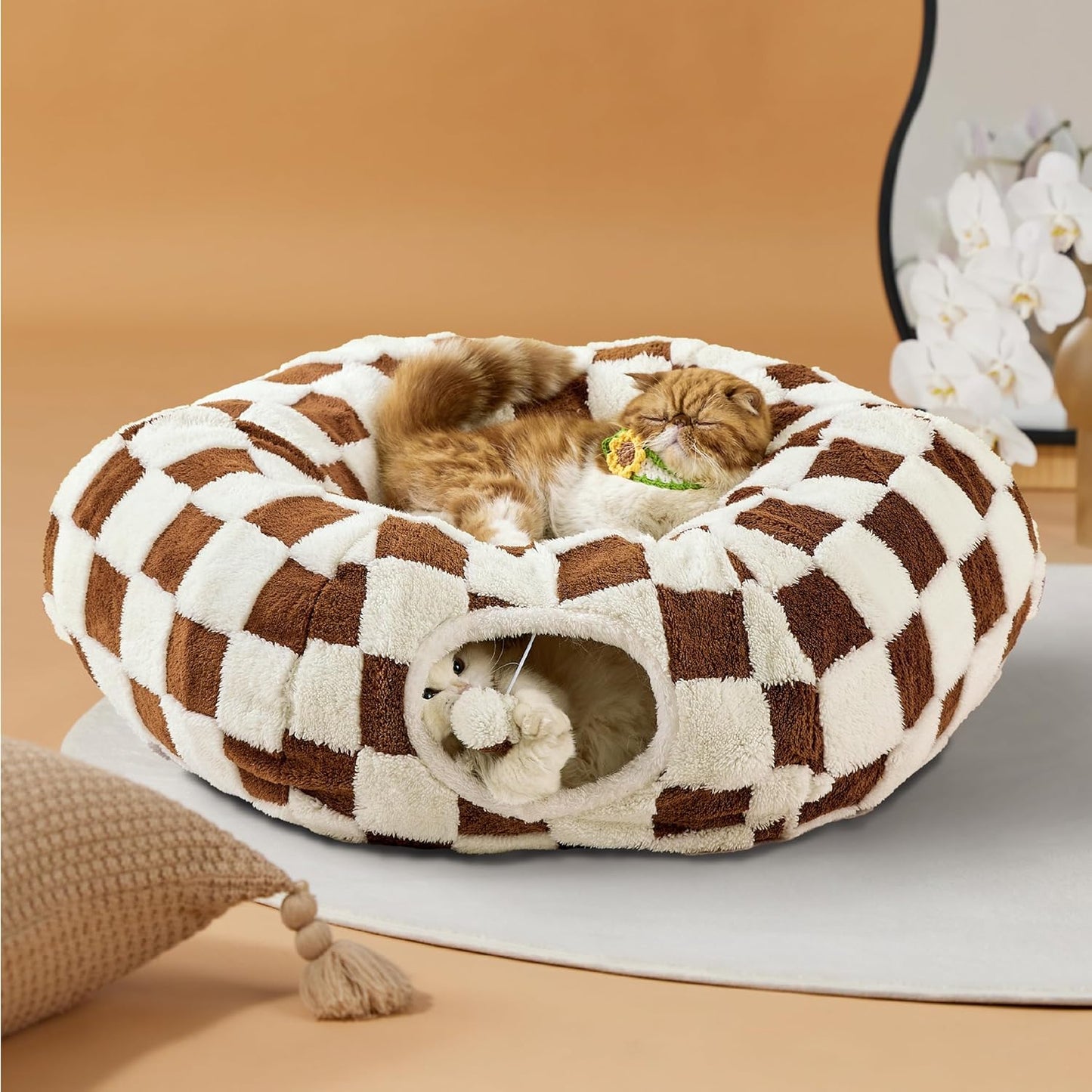 Lesure Cat Tunnel Bed - Cozy 2-in-1 Play and Rest Space