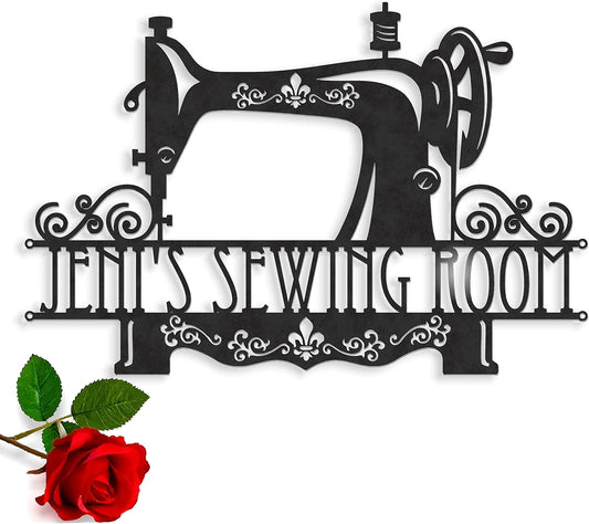 Personalized Sewing Room Sign for Quilting and Home Decor