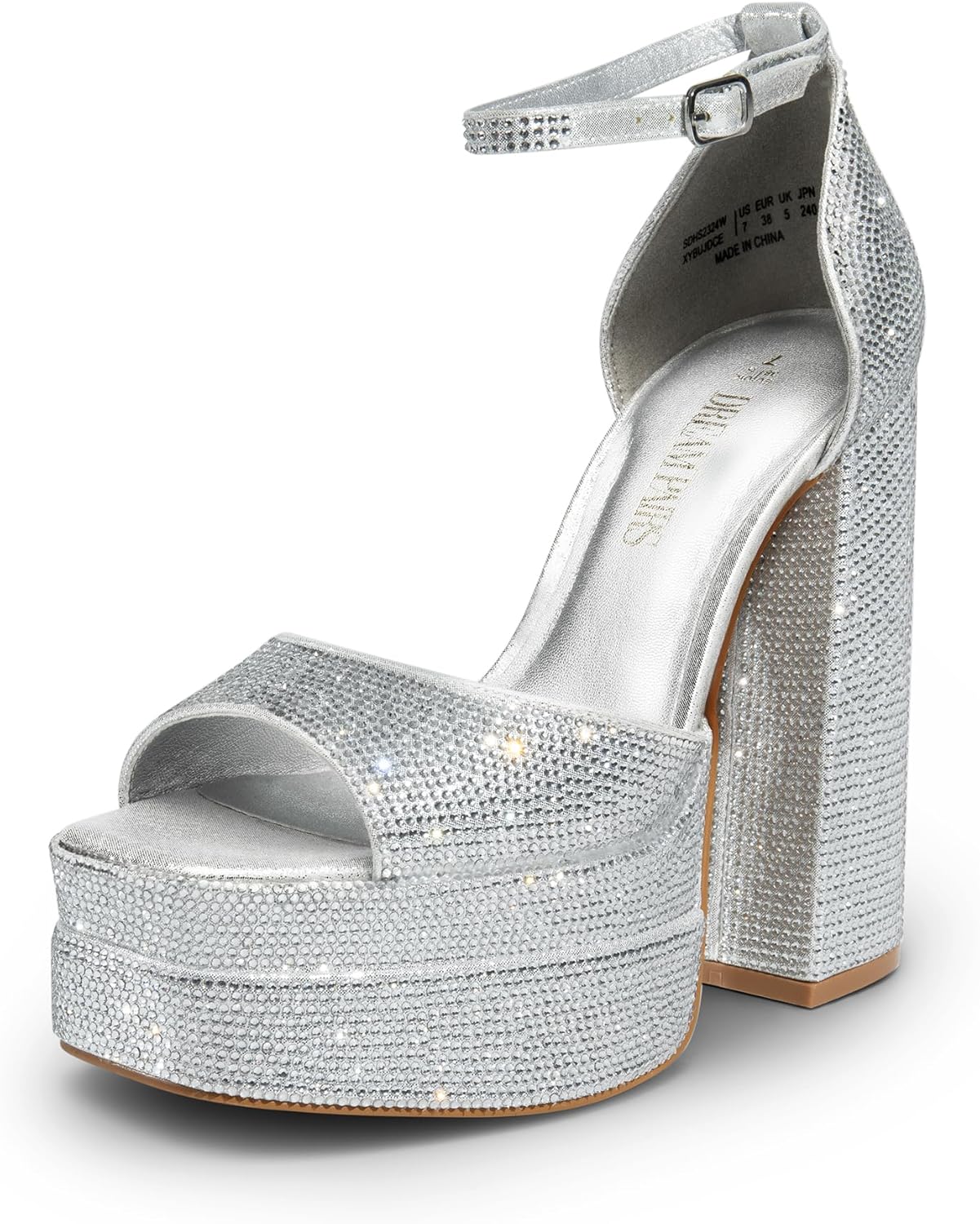 DREAM PAIRS High Heels Chunky Block Platform Heels for Women