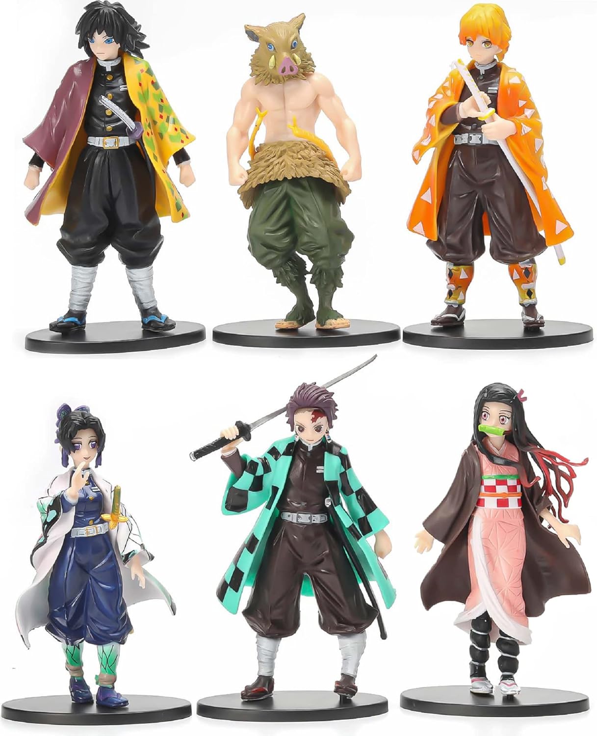 Cosplay Slayer Action Figure Set - 6 PCS Collectible Figures
