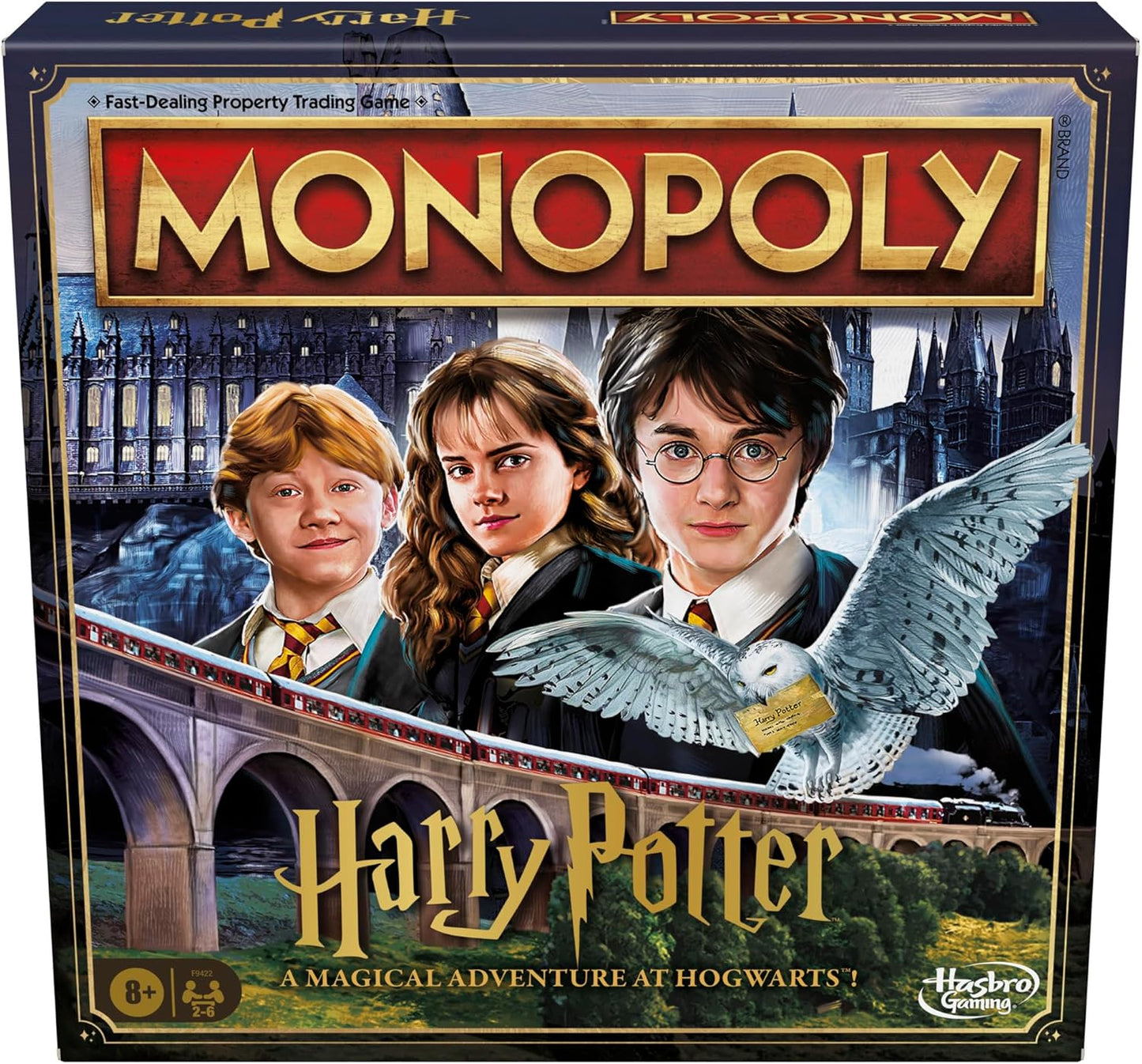 Harry Potter Monopoly: Magical Hogwarts Fun! | Ages 8+ | Family Game