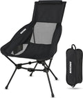 Lightweight Folding High Back Camping Chair with Head Support