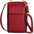 BULL GUARD Crossbody Leather Wallet Phone Purse - RFID & Slash-Proof