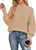 Womens Oversized Cute Checkered Sweater - Preppy Chunky Knit