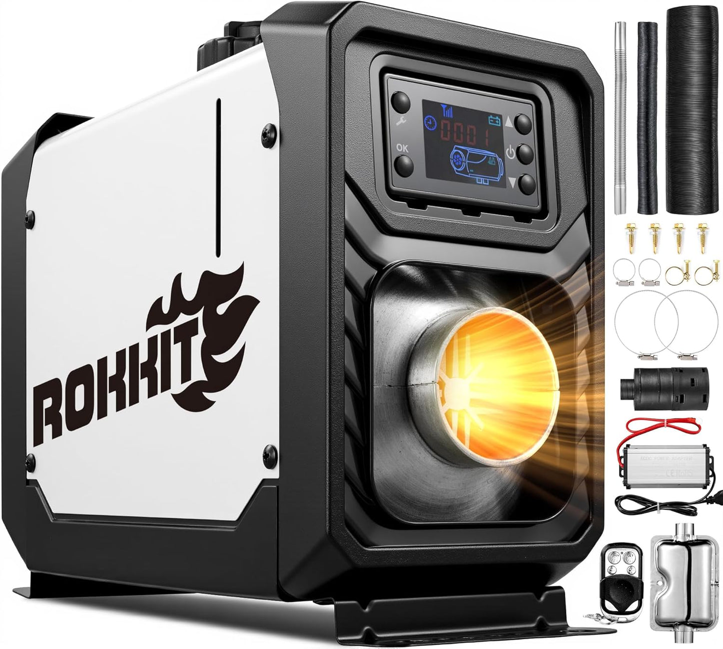 ROKKIT 8KW Diesel Heater: Fast & Quiet Heating