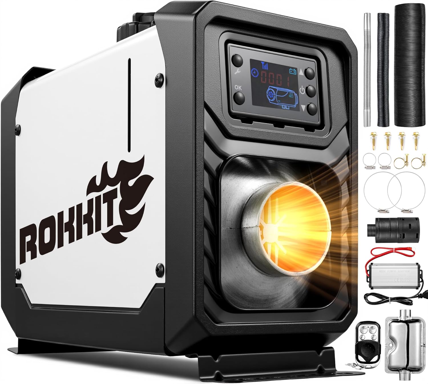 ROKKIT 8KW Diesel Heater: Fast & Quiet Heating
