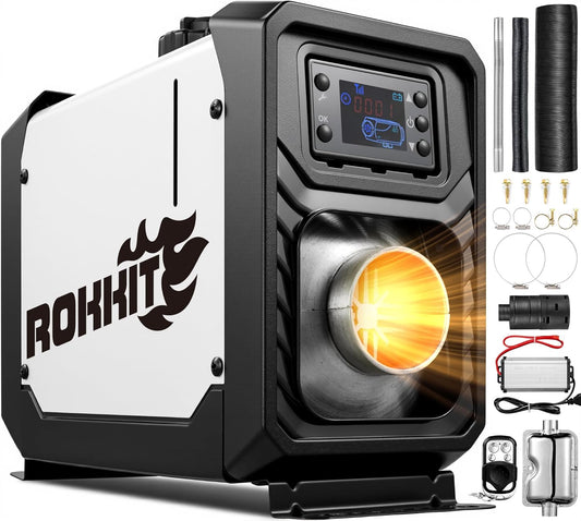 ROKKIT 8KW Diesel Heater: Fast & Quiet Heating