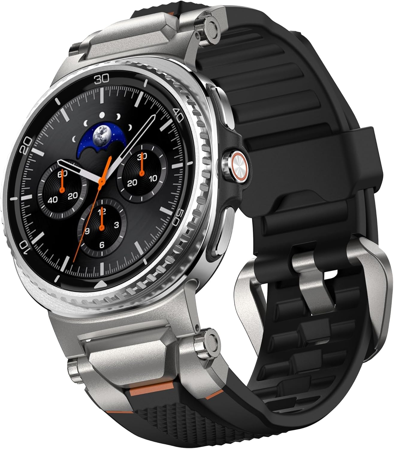 ULTIMAL Watch Band for Samsung Galaxy Watch 8 Rugged TPU & Metal