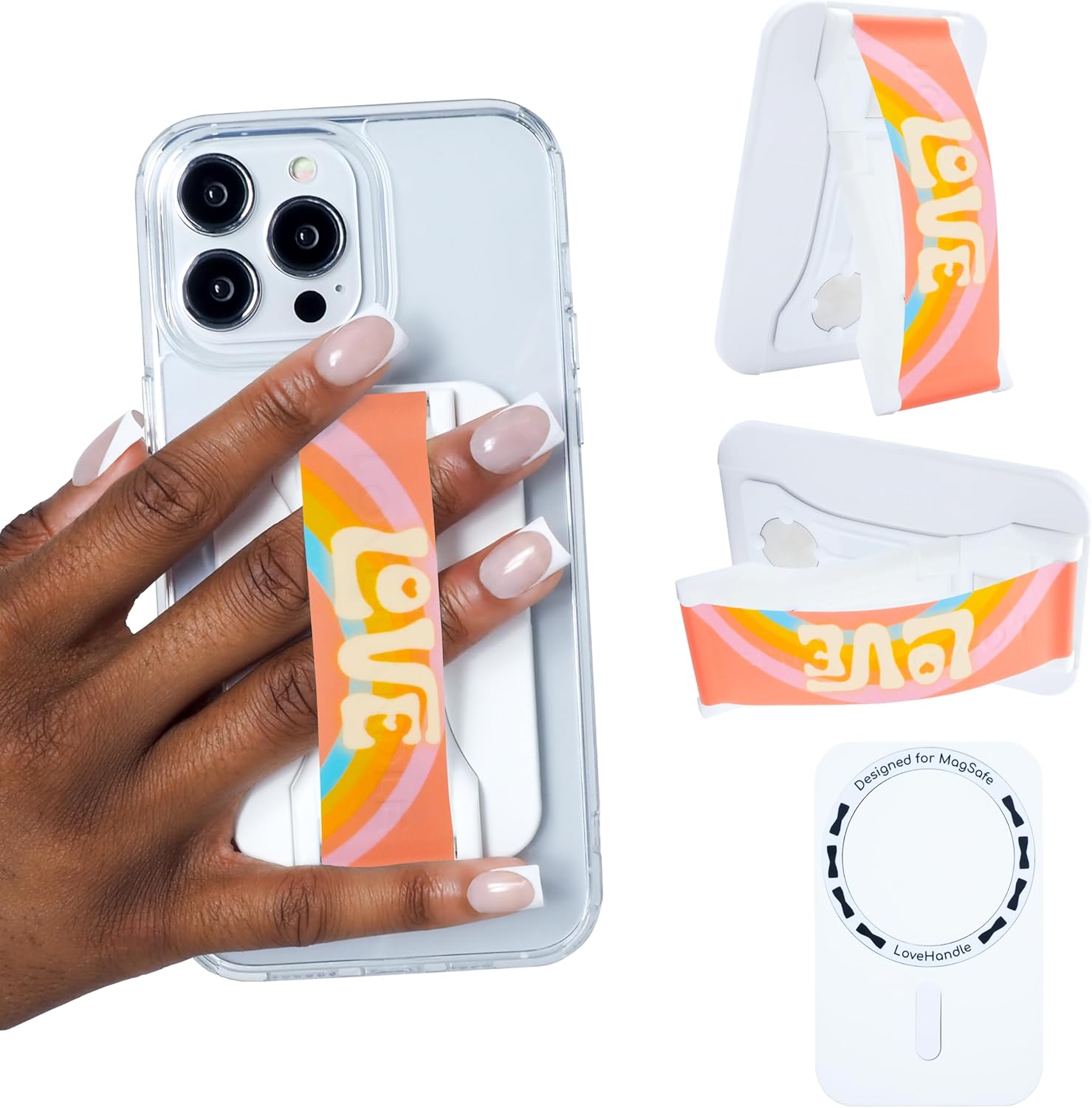 LoveHandle PRO MagSafe Compatible Phone Grip with Kickstand